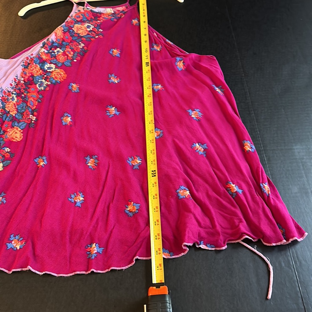 FREE PEOPLE. INTIMATELY. Light weight swing dress with tie back.  Size S - Picture 6 of 7